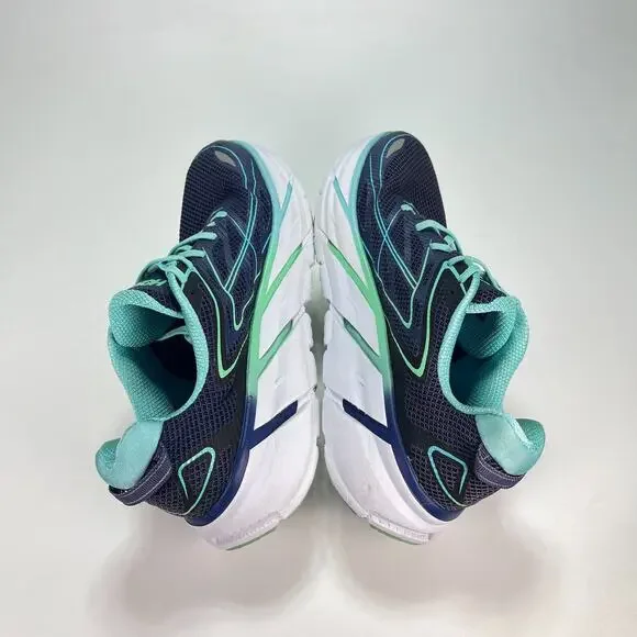 Hoka One One Clifton 3 Navy Blue Teal Shoes 1012045 MBSBD Womens Sz 11 Men's 9.5 - Picture 7 of 11